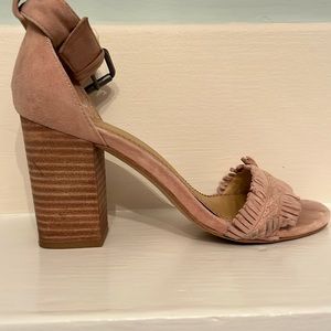 Splendid suede fringe sandal